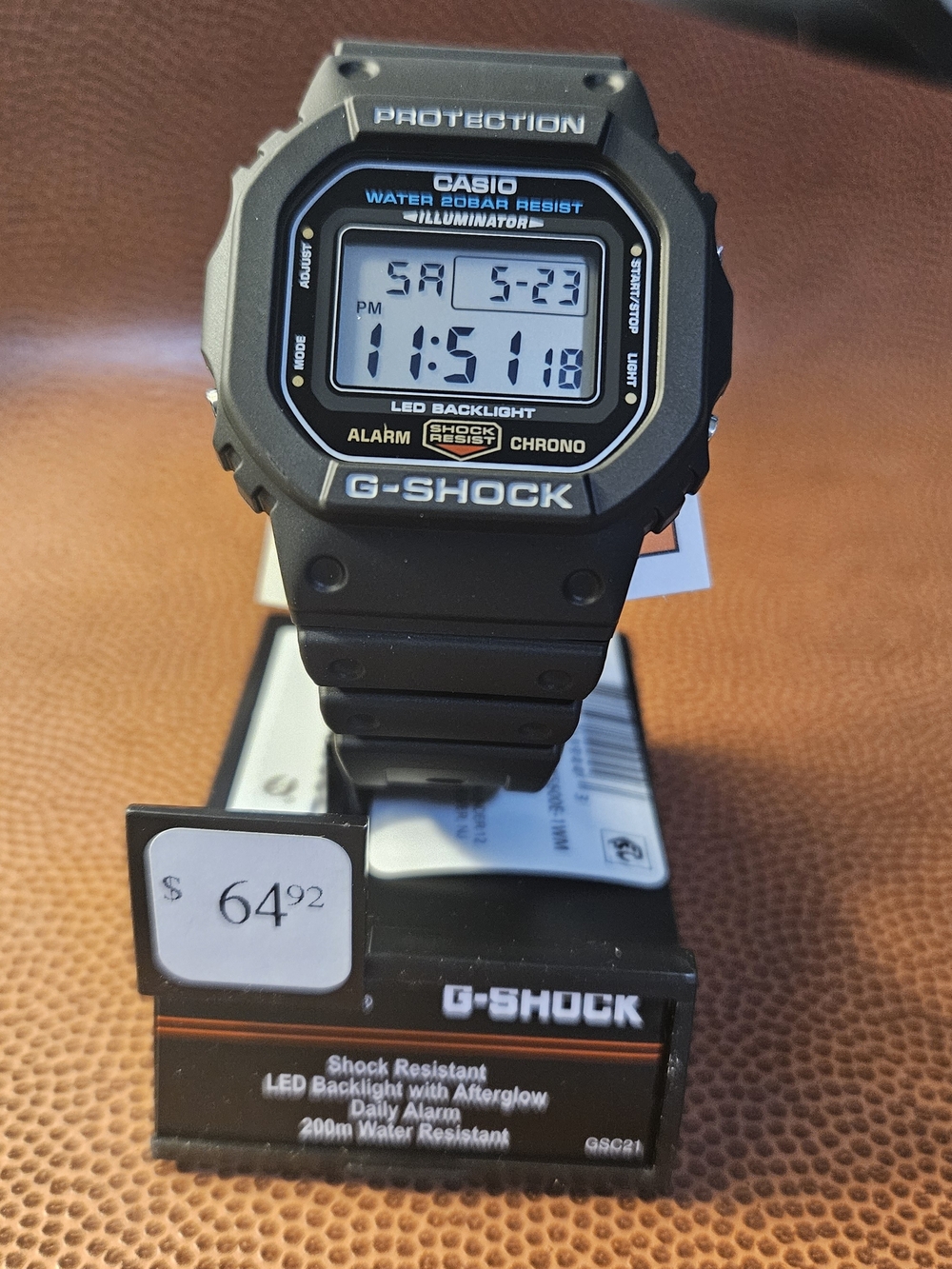 Casio Black Digital G-Shock Watch with Light Blue Accent - Picture 6 of 8